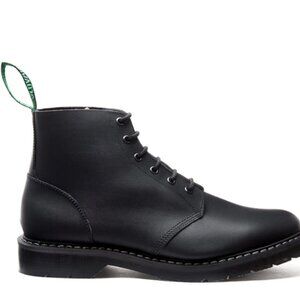 Solovair Black Greasy 6 Eye Astronaut Boot
